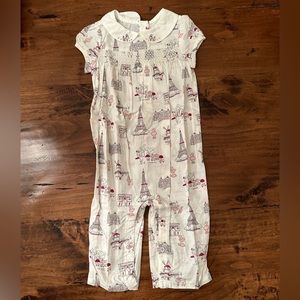 Parisian poodle romper